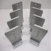 (8) Vertical Pontoon Boat Trailer Bunk Bolster L Brackets / 5" by 10" Aluminum view 1