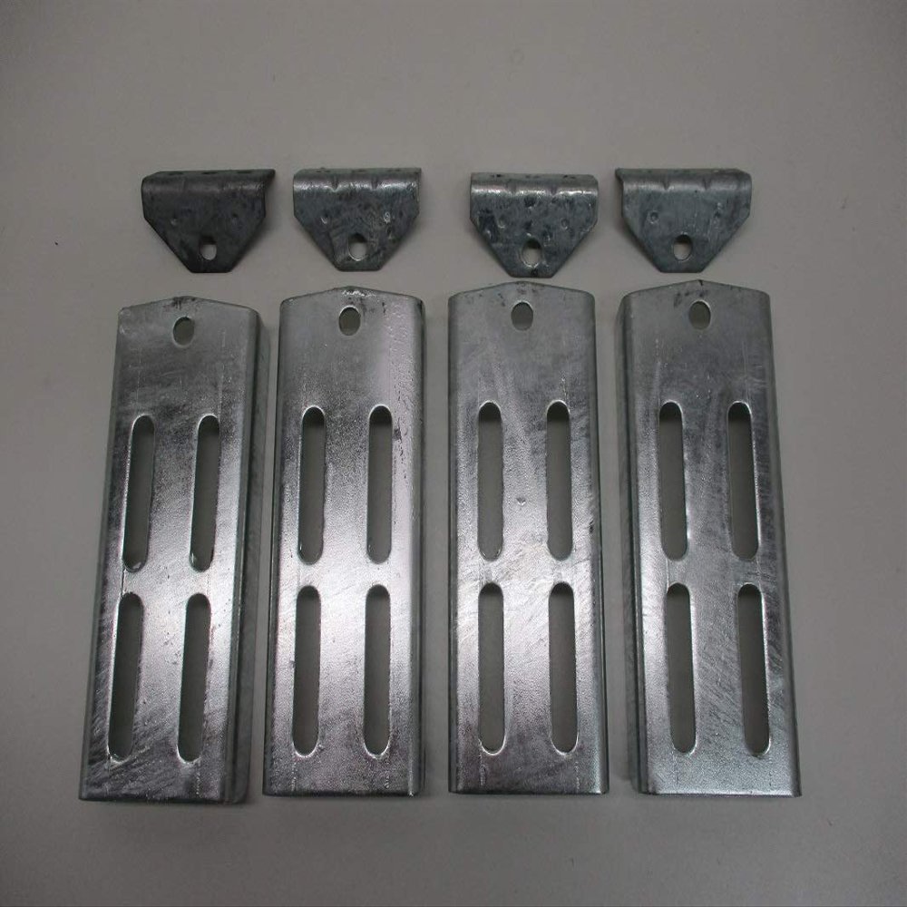 CTW (4) Boat Pontoon Trailer 9.75" Bolster Bunk Board Adjustable Swivel Bracket Kits