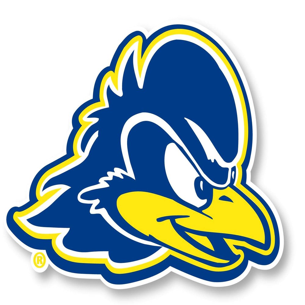 Delaware Blue Hens 4 Inch Vinyl Mascot Decal Sticker Officially Licensed Collegiate Product