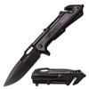GIFTS INFINITY Customized Engraved Pocket Folding Knife - Groomsmen Wedding Party Monogrammed (TF-1024BGY) view 1