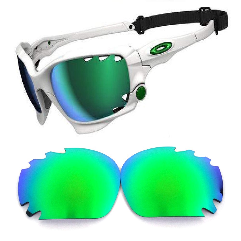 Galaxy Replacement lenses For Oakley Jawbone,Racing Jacket Polarized Green 100% UVAB