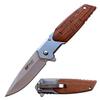 GIFTS INFINITY Customized Pocket Folding Knife with Metal Blade Engraving - Groomsmen Wedding Party Personalized Monogrammed Engraved for Free (MT-A1154BR) view 1