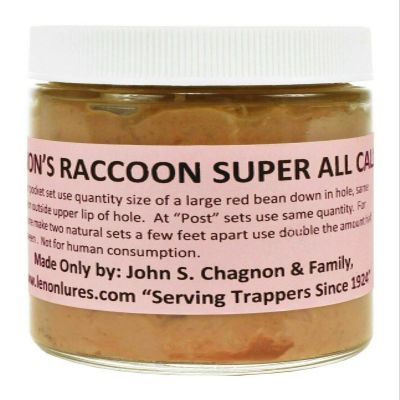 Lenon's Raccoon Super All Call Lure 8 oz Jar Long Liner Trappers Special