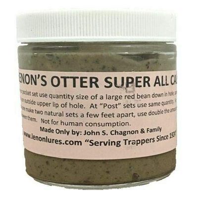 Lenon's Otter Super All Call Lure 8 oz Jar Long Liner Trapper's Special