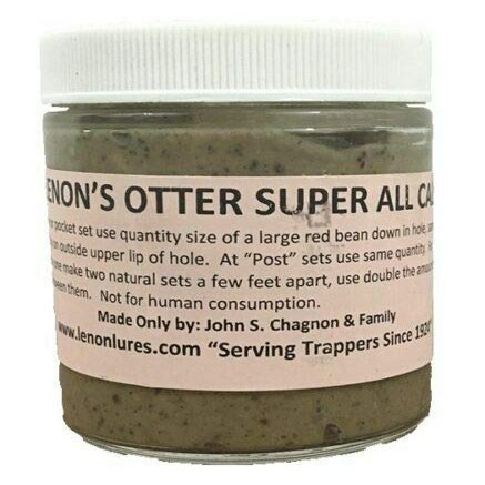 Lenon's Otter Super All Call Lure 8 oz Jar Long Liner Trapper's Special