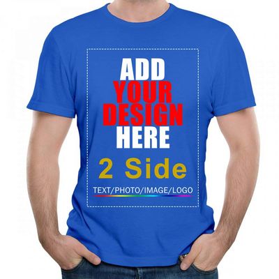 2 Side Custom T-shirt Tee, Design Your Custom Shirt, Add Your Image Photo Text