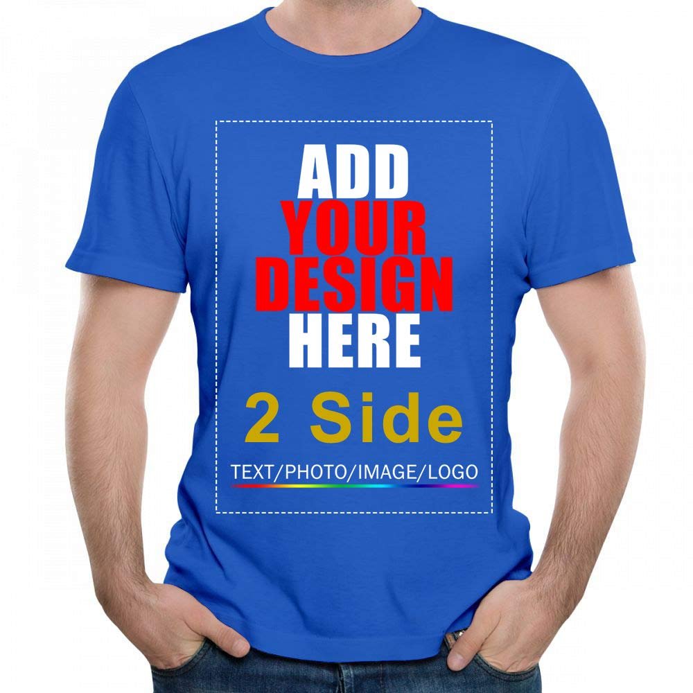 2 Side Custom T-shirt Tee, Design Your Custom Shirt, Add Your Image Photo Text
