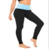DEAR SPARKLE Fold Over Yoga Pants for Women Cotton Leggings Foldover High Waist Leggings Plus Size (C6 F) (Aqua W, Small) view 1