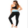 DEAR SPARKLE Fold Over Yoga Pants for Women Cotton Leggings Foldover High Waist Leggings Plus Size (C6 F) (Aqua W, Small) view 4