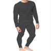 Place and Street Mens Cotton Thermal Underwear Set Shirt Pants Long Johns Charcoal view 1