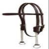 Showman Oiled Harness Leather Browband Gag Headstall view 1