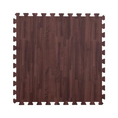 IncStores Premium Soft Wood Print Foam Flooring Tiles | Interlocking Foam Tiles for Home, Gym, Training and Yoga | 5/8" - Cherry, 24 Square Feet