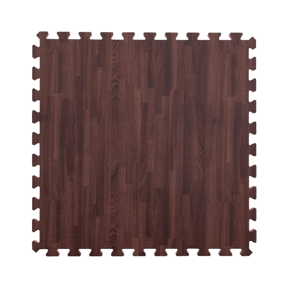 IncStores Premium Soft Wood Print Foam Flooring Tiles | Interlocking Foam Tiles for Home, Gym, Training and Yoga | 5/8" - Cherry, 24 Square Feet