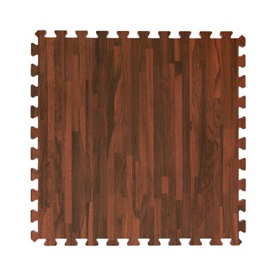 IncStores Premium Soft Wood Print Foam Flooring Tiles | Interlocking Foam Tiles for Home, Gym, Training and Yoga | 5/8" - Textured Mocha, 100 Square Feet