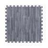 IncStores Premium Soft Wood Print Foam Flooring Tiles | Interlocking Foam Tiles for Home, Gym, Training and Yoga | 5/8" - Grey, 64 Square Feet view 1