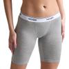 Woxer Womens Boxers - Biker 9" Boy Shorts Underwear for Women - Boxer Shorts for Women, Modal Boxer Briefs, Chafe Free Heather Grey view 1