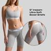 Woxer Womens Boxers - Biker 9" Boy Shorts Underwear for Women - Boxer Shorts for Women, Modal Boxer Briefs, Chafe Free Heather Grey view 3