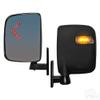 Performance Plus Carts Golf Cart Side Mirror Set with LED Turn Signal Indicator (Pair) view 1