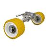UANOFCN 3" Width x 5" OD Boat Trailer Poly Ribbed Wobble Rollers Mounting Hole Diameter 1-1/8 inch view 3