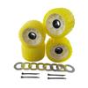 UANOFCN 3" Width x 5" OD Boat Trailer Poly Ribbed Wobble Rollers Mounting Hole Diameter 1-1/8 inch view 4