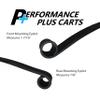 Golf Cart Rear Heavy Duty Tapered Leaf Spring Compatible with EZGO RXV Gas 2008-2019 & Electric 2009-2015, RXV 2-Five 48Volt 2010-2021, Shuttle 2+2 2008-2009, Fleet and Freedom 2016-2022 view 3
