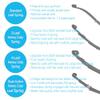 Rear Heavy Duty Leaf Spring Compatible with EZGO 4-Passenger TXT, Medalist, Shuttle 2, 4, 6 and ST Express, Refresher, ST350, Terrain and More Golf Cart (1994-2009) view 2