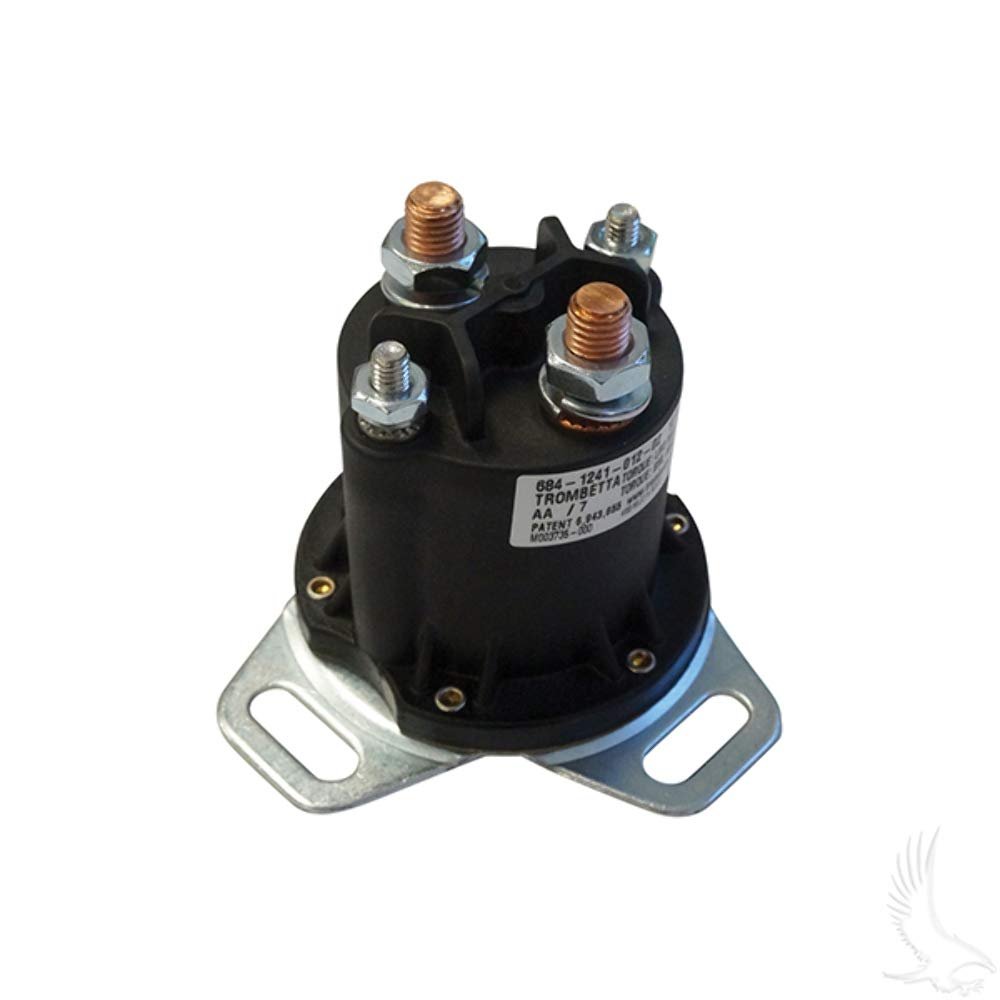 Club Car DS and Precedent Golf Cart Solenoid - 12 Volt 1984-up - Different Foot Pattern