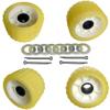 GHmarine 3" Width x 5" OD Boat Trailer Rollers Poly Ribbed Wobble Mounting Hole Diameter 1-1/8" view 3