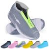 ydfagak Shoe Covers Waterproof Reusable Foldable Not-Slip Rain Shoe Covers with Zipper,Shoe Protectors Overshoes Rain Galoshes for Kids Men and Wome (Transparent, XL (Women 10-13.5, Men 11.5-14)) view 1