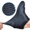 ydfagak Shoe Covers Waterproof Reusable Foldable Not-Slip Rain Shoe Covers with Zipper,Shoe Protectors Overshoes Rain Galoshes for Kids Men and Wome (Black, L (Women 8-12, Men 7-11)) view 4
