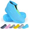 ydfagak Shoe Covers Waterproof Reusable Foldable Not-Slip Rain Shoe Covers with Zipper,Shoe Protectors Overshoes Rain Galoshes for Kids Men and Wome (Blue, L (Women 8-12, Men 7-11)) view 1