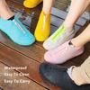ydfagak Shoe Covers Waterproof Reusable Foldable Not-Slip Rain Shoe Covers with Zipper,Shoe Protectors Overshoes Rain Galoshes for Kids Men and Wome (Yellow, L (Women 8-12, Men 7-11)) view 2