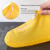 ydfagak Shoe Covers Waterproof Reusable Foldable Not-Slip Rain Shoe Covers with Zipper,Shoe Protectors Overshoes Rain Galoshes for Kids Men and Wome (Yellow, L (Women 8-12, Men 7-11)) view 3