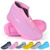 ydfagak Shoe Covers Waterproof Reusable Foldable Not-Slip Rain Shoe Covers with Zipper,Shoe Protectors Overshoes Rain Galoshes for Kids Men and Wome (Pink, XL (Women 10-13.5, Men 11.5-14)) view 1