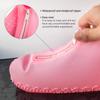 ydfagak Shoe Covers Waterproof Reusable Foldable Not-Slip Rain Shoe Covers with Zipper,Shoe Protectors Overshoes Rain Galoshes for Kids Men and Wome (Pink, XL (Women 10-13.5, Men 11.5-14)) view 3