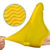 ydfagak Shoe Covers Waterproof Reusable Foldable Not-Slip Rain Shoe Covers with Zipper,Shoe Protectors Overshoes Rain Galoshes for Kids Men and Wome (Yellow, XL (Women 10-13.5, Men 11.5-14)) view 4