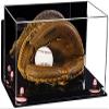 Better Display Cases Acrylic Baseball Catchers Glove Display Case with Mirror, Wall Mount and Pink Risers (A011/V16) view 1