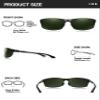 BIRCEN Polarized Mens Sunglasses: UV Protection Sports Shades for Men Women Sport Driving with Al-Mg Frame view 2