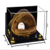 Better Display Cases Acrylic Baseball Catchers Glove Display Case with Mirror, Wall Mount and Yellow Risers (A011/V16) view 2