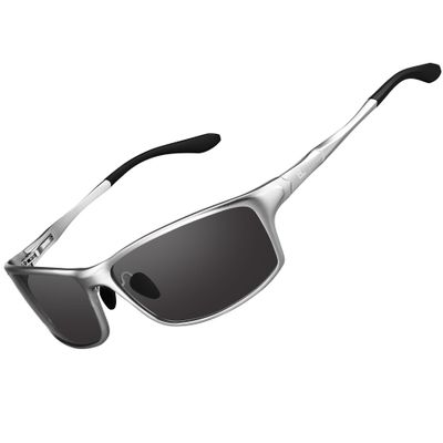BIRCEN Polarized Mens Sunglasses: UV Protection Sports Shades for Men Women Sport Driving with Al-Mg Frame