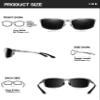 BIRCEN Polarized Mens Sunglasses: UV Protection Sports Shades for Men Women Sport Driving with Al-Mg Frame view 2