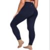 QUEENIEKE Ultra High Waisted Leggings for Women 27" - Compression Tummy Control Yoga Pants Gym Active Tight (True Navy, X-Small) view 1