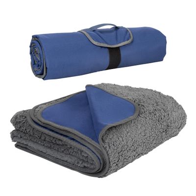 Tirrinia Large Waterproof Outdoor Blanket, Soft Warm Windproof Stadium Blanket with Sherpa Fleece and Foldable for Outdoor Sport, Baseball, Football, Beach, Concerts, Car,59" x 79"