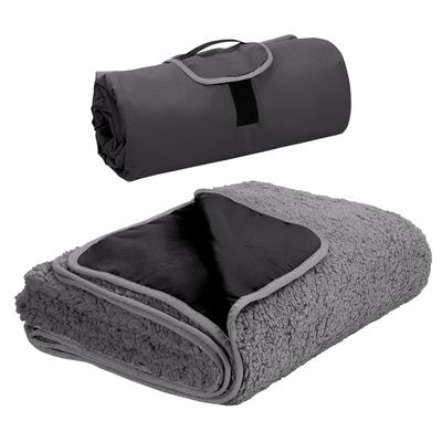 Tirrinia Large Waterproof Outdoor Blanket, Soft Warm Windproof Stadium Blanket with Sherpa Fleece and Foldable for Outdoor Sport, Baseball, Football, Beach, Concerts, Car,59" x 79"