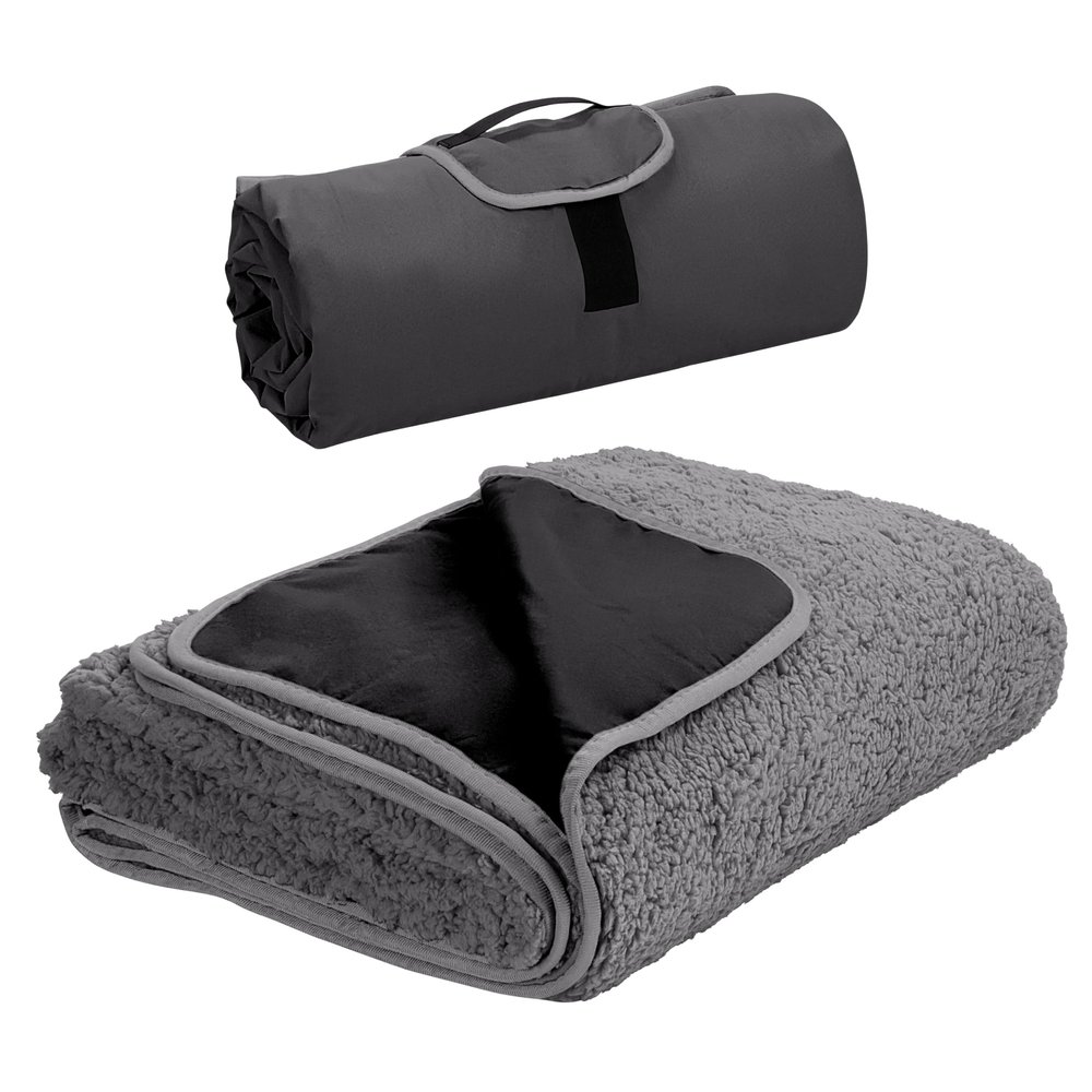 Tirrinia Large Waterproof Outdoor Blanket, Soft Warm Windproof Stadium Blanket with Sherpa Fleece and Foldable for Outdoor Sport, Baseball, Football, Beach, Concerts, Car,59" x 79"