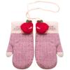 ADELA BOUTIQUE Children Warm Winter Mitten Gloves Thicken Knit Full Fingers Gloves for Girls Boys view 1