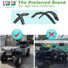 10L0L Golf Cart Fender Flares - Standard Fender Flares Front and Rear for EZGO TXT 1998-2013 Gas/Electric Carts with Metal Mounting Hardware Not Fits 48V Electric and Modified Cart view 2