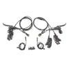 HALLOMOTOR eBike Hydraulic Disc Brake Kits with Front Dual Brake Calipers view 1