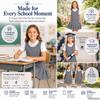 Bienzoe Girls School Uniform Jumper: Sleeveless Pleated Dress Grey 10 view 3
