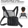 WYNEX Tactical Molle Admin Pouch of Laser Cut Design, Utility Pouches Molle Attachment Military Medical EMT Organizer with Map Pocket EDC EMT Pack IFAK Tool Holder Universal U.S.A Patch Included view 3